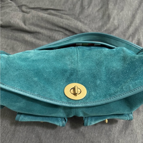 Coach Vintage Haversack Satchel Suede Bag - Picture 9 of 12